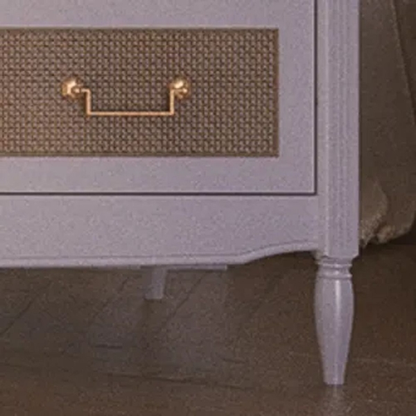 Theo Bebe Rattan Kommode Hermione Neige weiß