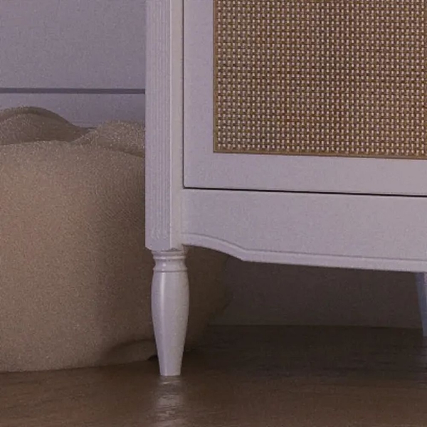 Theo Bebe Rattan Schrank Hermione Neige weiß