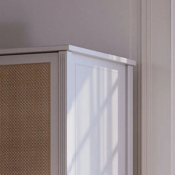 Theo Bebe Rattan Schrank Hermione Lune hellgrau