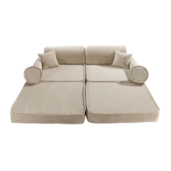 Meowbaby Aesthetic Premium Spielsofa Cord ecru