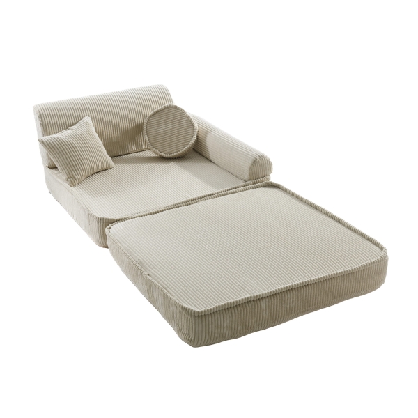 Meowbaby Aesthetic Premium Spielsofa Cord ecru