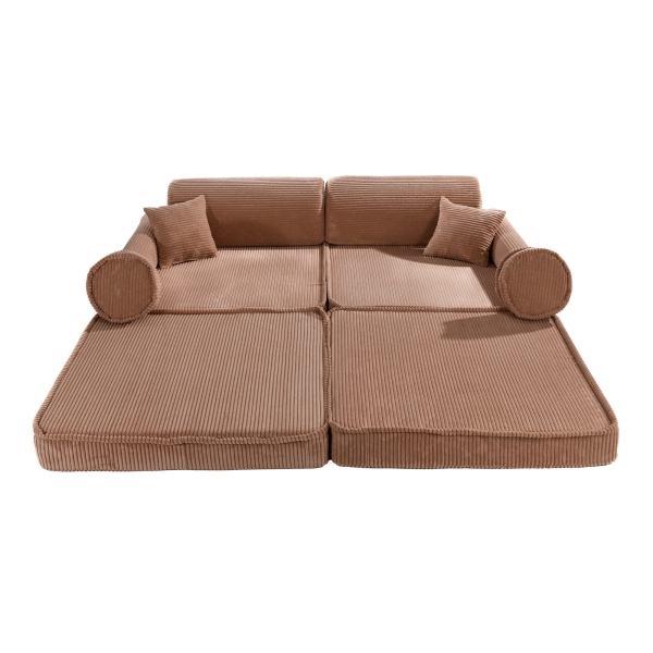 Meowbaby Aesthetic Premium Spielsofa Cord puderrosa