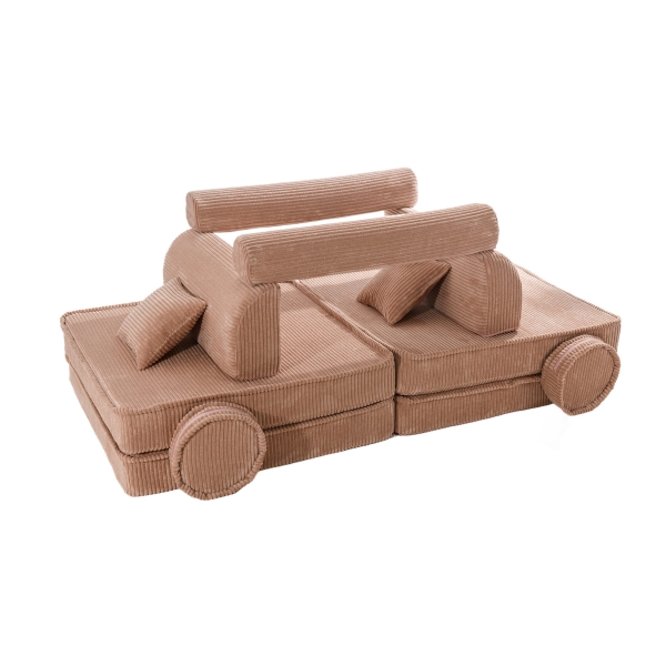 Meowbaby Aesthetic Premium Spielsofa Cord puderrosa