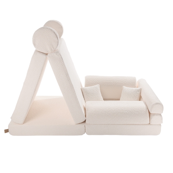 Meowbaby Premium Spielsofa Boucle weiß