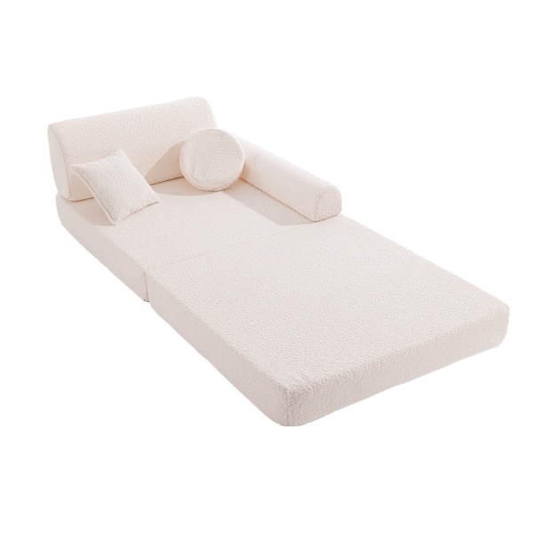 Meowbaby Premium Spielsofa Boucle weiß