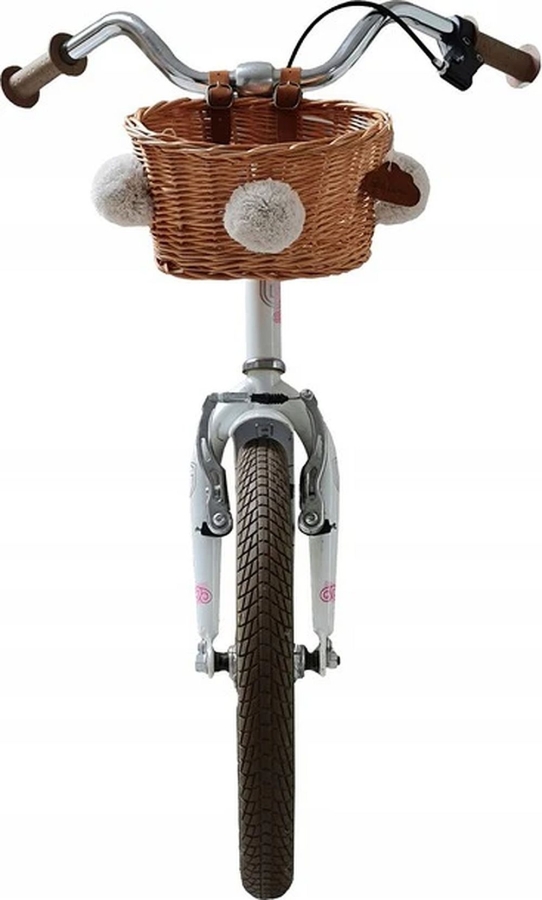 Fahrradkorb für Kinder Rattan natur