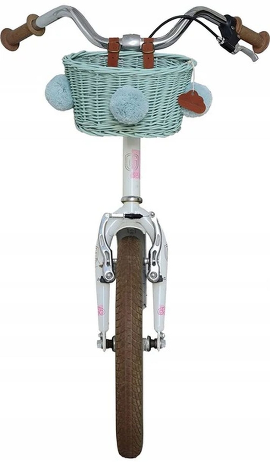 Fahrradkorb für Kinder Rattan mint