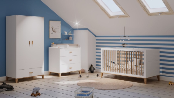 Theo Bebe Babybett Naia Neige 70x140 weiß