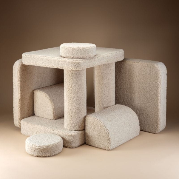 Wigiwama Kindersofa Teddy Biscuit beige
