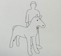 Wild&soft großes Pferd Plüschfigur stehend