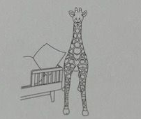 Wild&soft Giraffe 135cm Plüschfigur stehend