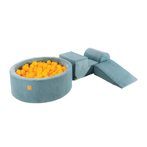 Cord Aesthetic Schaumstoffbausteine türkis+ Bällebad + 200 Bälle