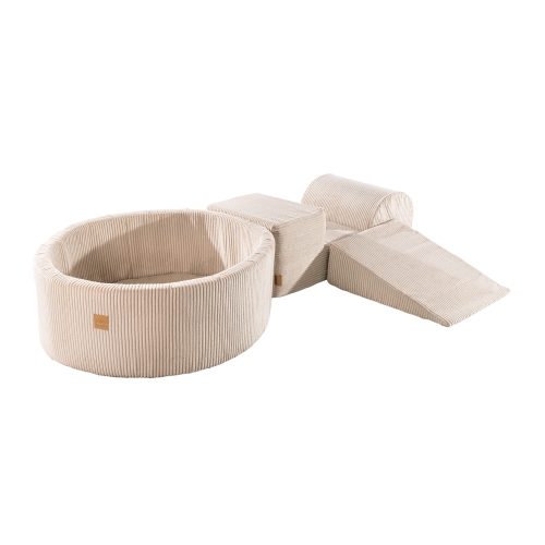 Cord Aesthetic Schaumstoffbausteine ecru + Bällebad + 200 Bälle