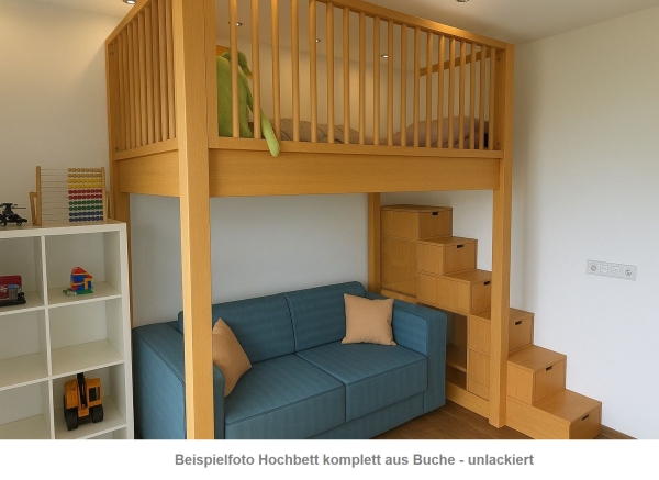 Hochbett mit Spielebene