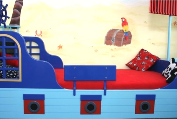 Piratenbett mit Schublade 70x160 cm