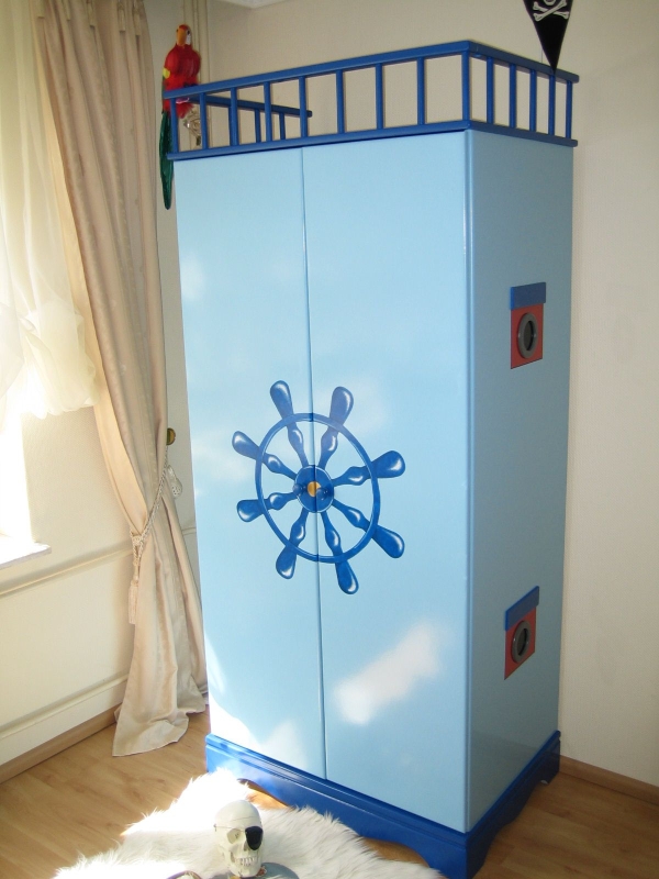 Piratenbett mit Schublade 70x160 cm