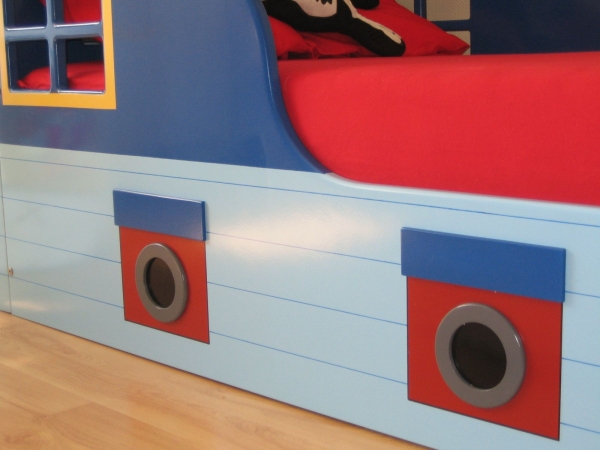 Piratenbett mit Schublade 70x160 cm