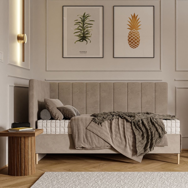 Polsterbett Dyzio mit Bettkasten