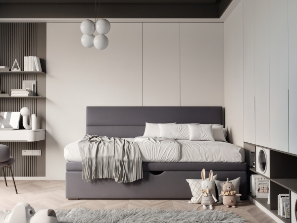 Polsterbett Rubble mit Bettkasten
