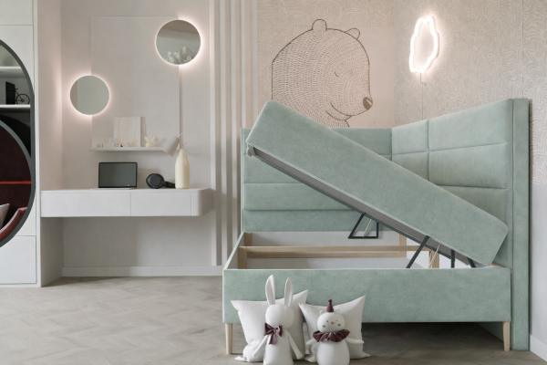 Polsterbett Milan mit Bettkasten