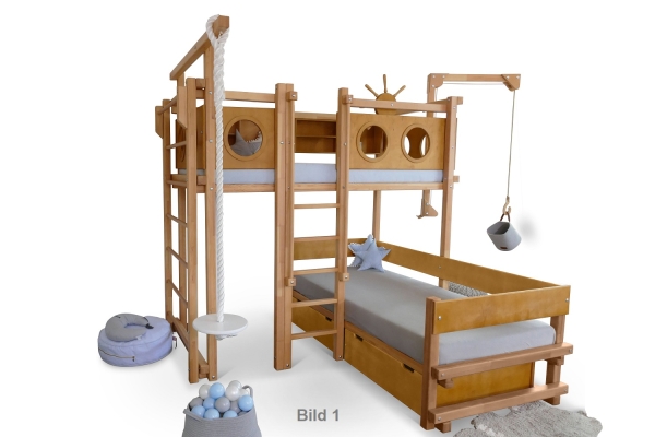 Etagenbett über Eck Sonderanferigung gem. Angebot 329-2