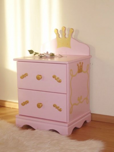 Nachttisch Prinzessin rosa