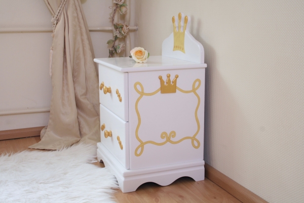 Nachttisch Prinzessin weiß