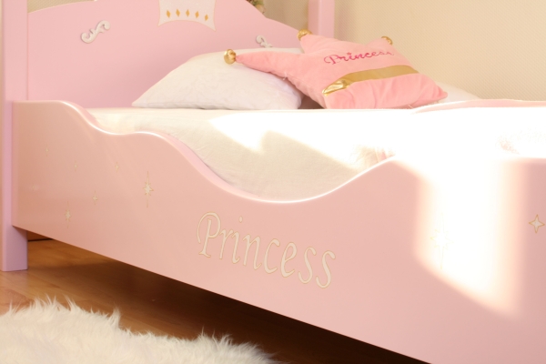 Prinzessin Bett rosa-weiß