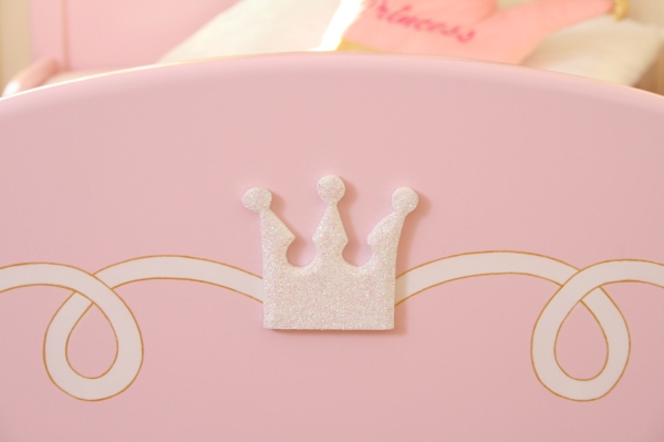 Prinzessin Bett rosa-weiß
