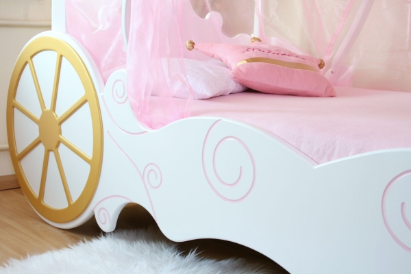 Prinzessin Bett Kutsche Kürbis