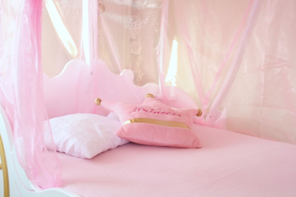 Prinzessin Bett Kutsche Kürbis