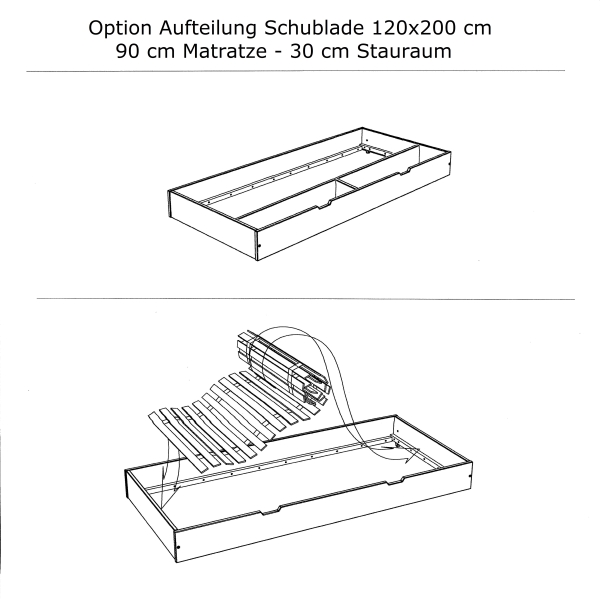 Kinderbett weiß 90x200 cm