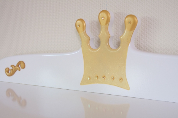 Kinderschreibtisch Prinzessin weiß