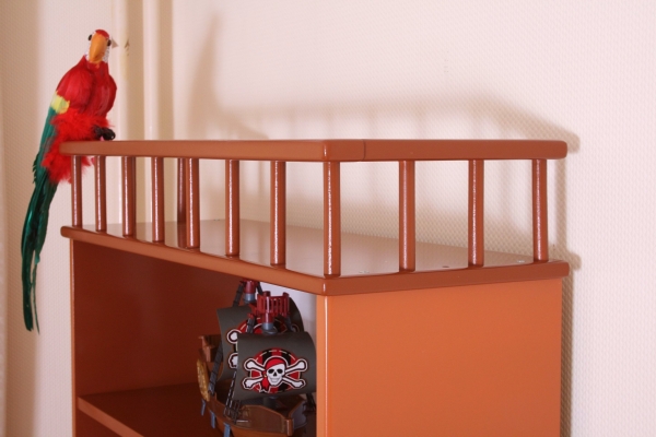 Bücherregal Pirat braun