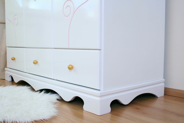 Schrank Prinzessin weiß Kürbis