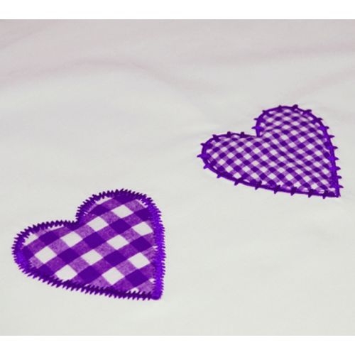 Baby Bettwäsche Herzen lila