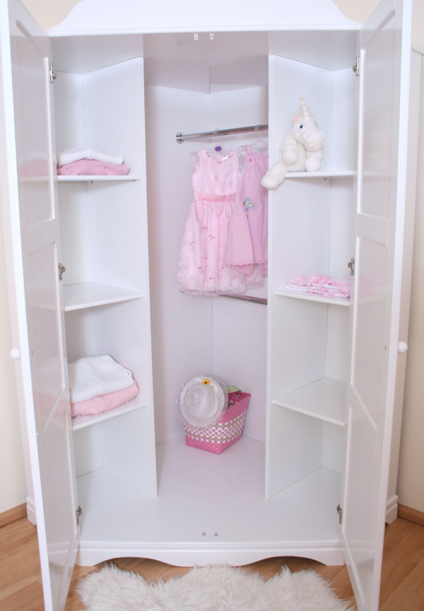 Eckschrank weiß