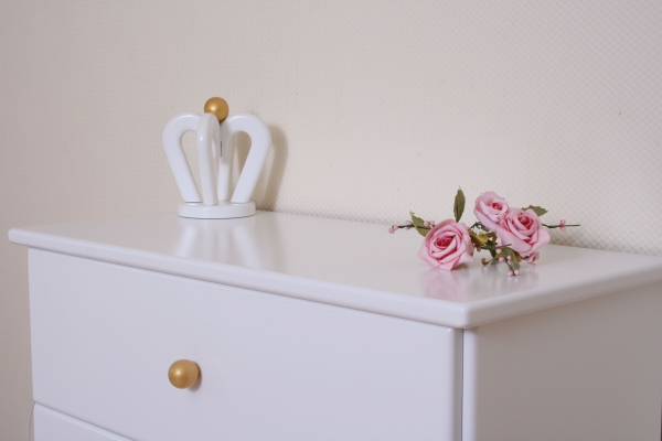 Kommode Prinzessin weiß Kürbis