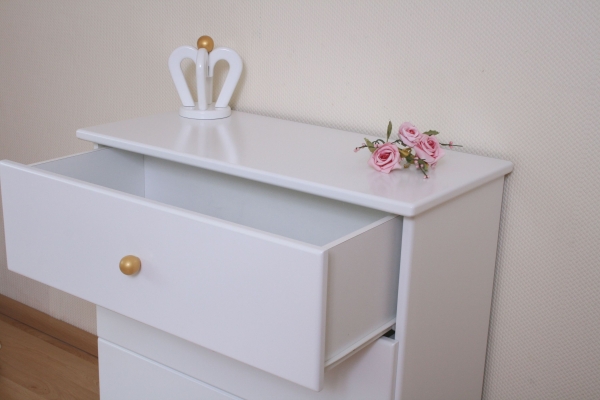 Kommode Prinzessin weiß Kürbis