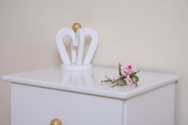 Nachttisch Prinzessin weiß Kürbis