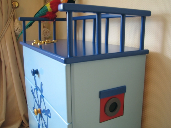 Kommode Pirat blau