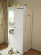 Kleiderschrank Prinzessin weiß 2 türig