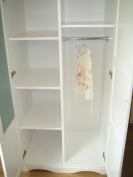 Kleiderschrank Prinzessin weiß 2 türig