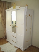 Kleiderschrank Prinzessin weiß 3 türig