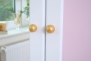 Kleiderschrank rosa-weiß Kutsche 2 T