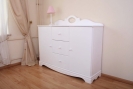 Kommode XXXL weiß Kristallserie 1