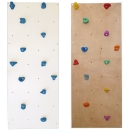 Kletterwand weiß und natur