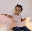 Pilzlampe rosa groß