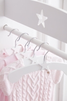 Kleiderbügel Stern weiß