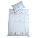 Fleuresse Babybettwäsche Safari hellblau